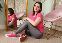 OnlyTease Leah Meraki leggings sneakers pantyhose